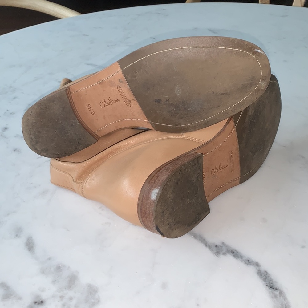 Cole Haan cream leather boots - Picture 4 of 4